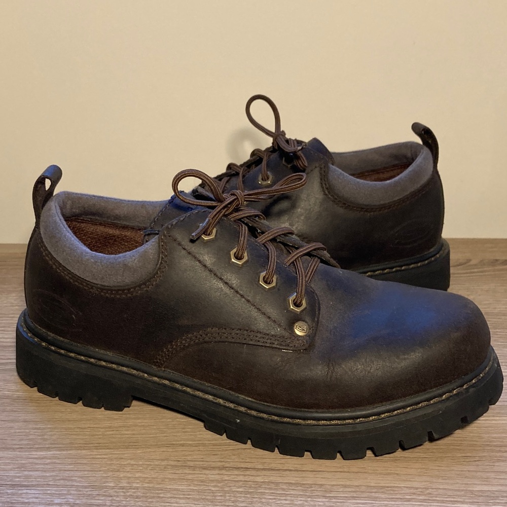 Skechers Alley cat Brown Leather Shoes 7,5 Men